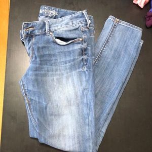 Express low rise skinny jeans